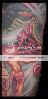 Close up of chest and candle